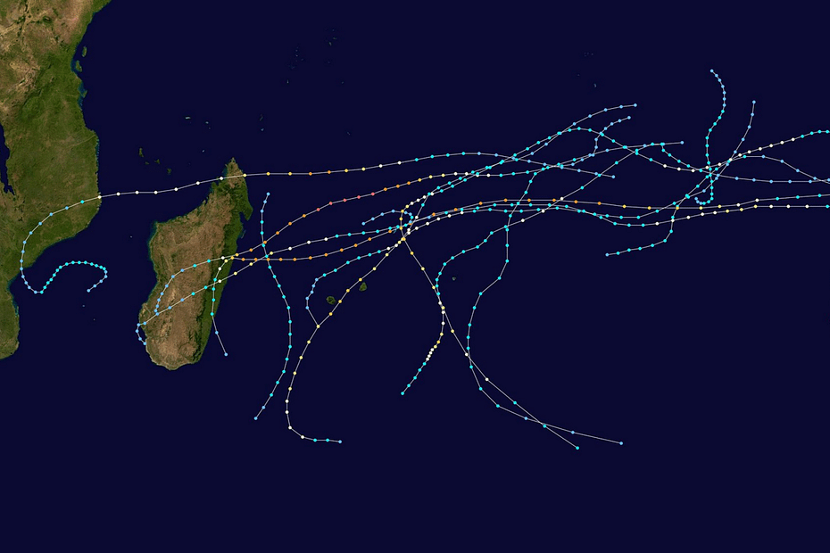 From Wikipedia on Indian Ocean Cyclones 1993/4